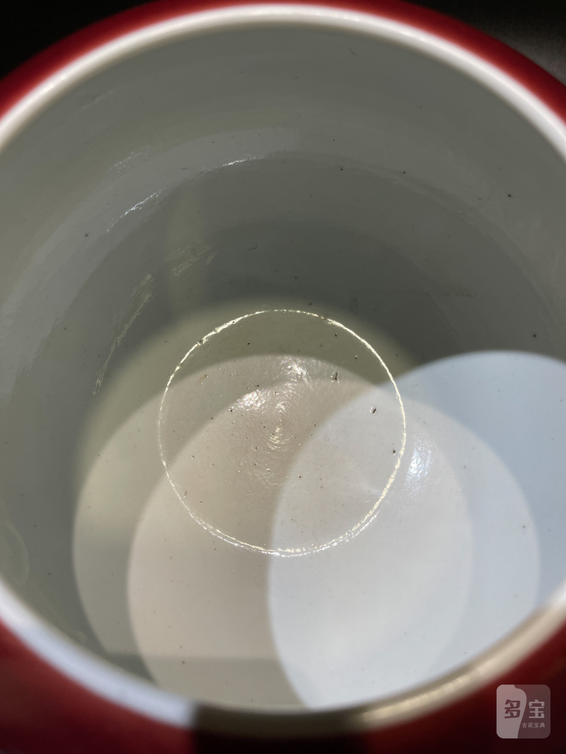 清乾隆 霁红釉钵 - 图6